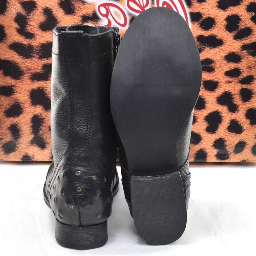 Naughty Monkey Riddlers Peak Black Boots 6 M New
